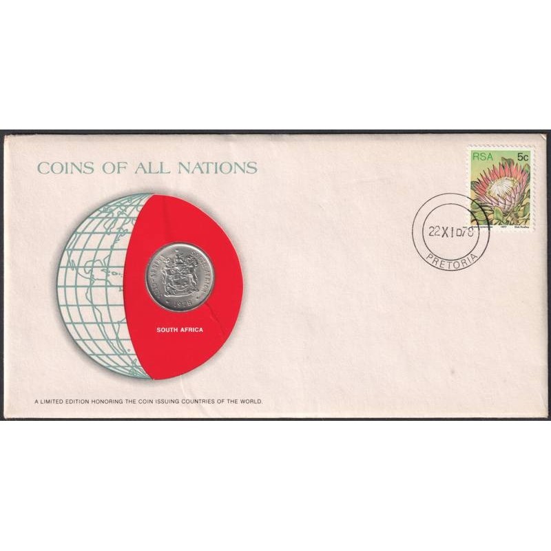 AFRIQUE DU SUD - Numiscover Coins of all Nations - KM86 - 20 cents 1978