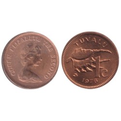 TUVALU - Numiscover Coins of all Nations - KM1 - 1 cent 1976