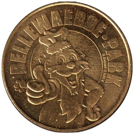 99-1434 - Belgique - Bellewaerde Park - Buste de lion - 2012