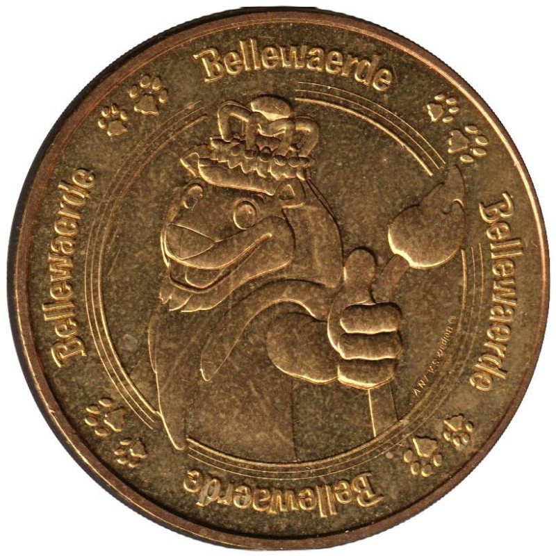 99-2043 - Belgique - Bellewaerde Park buste mascotte Lion - 2015