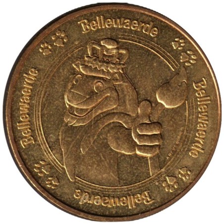 99-2043 - Belgique - Bellewaerde Park buste mascotte Lion - 2015