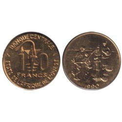 ETATS AFRIQUE OUEST - Numiscover - KM10 - 10 francs 1990