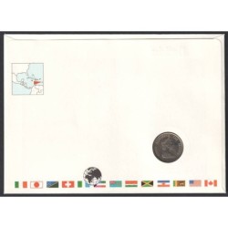 CARAÏBES EST - Numiscover - KM14 - 25 cents 1987
