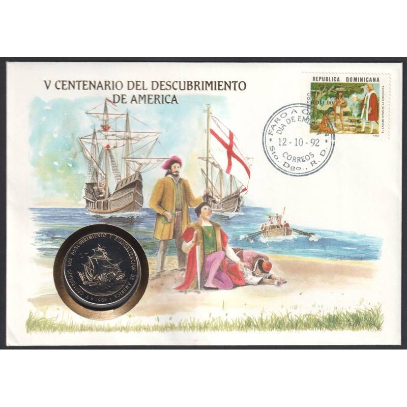 REPUBLIQUE DOMINICAINE - Numiscover - KM66 - 1 peso 1988