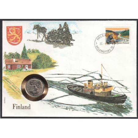 FINLANDE - Numiscover - KM49a - 1 markka 1985
