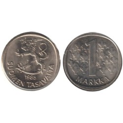 FINLANDE - Numiscover - KM49a - 1 markka 1985
