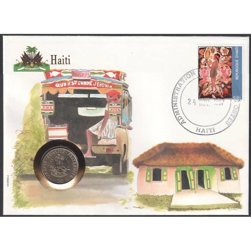 HAITI - Numiscover - KM152 - 20 centimes 1986