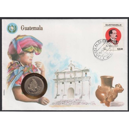 GUATEMALA - Numiscover - KM278.5 - 25 centavos 1988