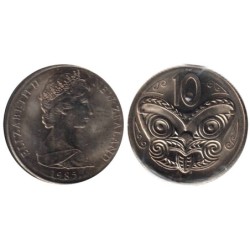 NOUVELLE ZELANDE - Numiscover - KM41.1 - 10 cents 1985