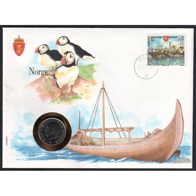 NORVEGE - Numiscover - KM419 - 1 krone 1988