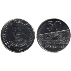 PARAGUAY - Numiscover - KM169 - 50 guaranies 1986