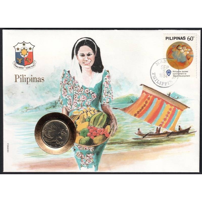 PHILIPPINES - Numiscover - KM242.1 - 50 sentimos 1984
