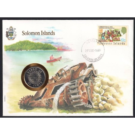 ILES SALOMON - Numiscover - KM28 - 20 cents 1989