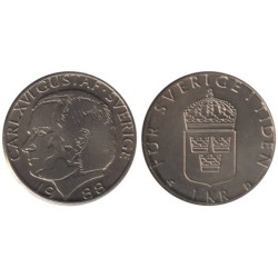 SUEDE - Numiscover - KM852a - 1 krona 1988