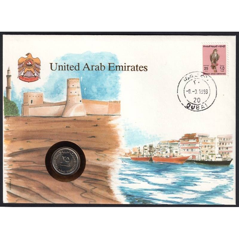 EMIRATS ARABES UNIS - Numiscover - KM4 - 25 fils 1989