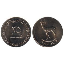 EMIRATS ARABES UNIS - Numiscover - KM4 - 25 fils 1989