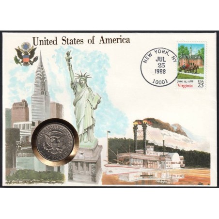 ETATS UNIS D'AMERIQUE - Numiscover - KM202b - half dollar 1972