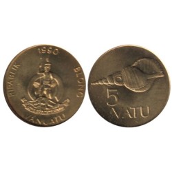 VANUATU - Numiscover - KM5 - 5 vatu 1990