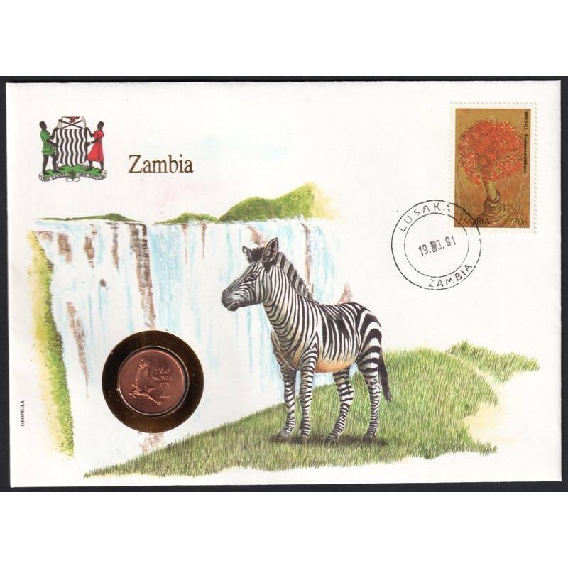 ZAMBIE- Numiscover - KM10a - 2 ngwee 1983
