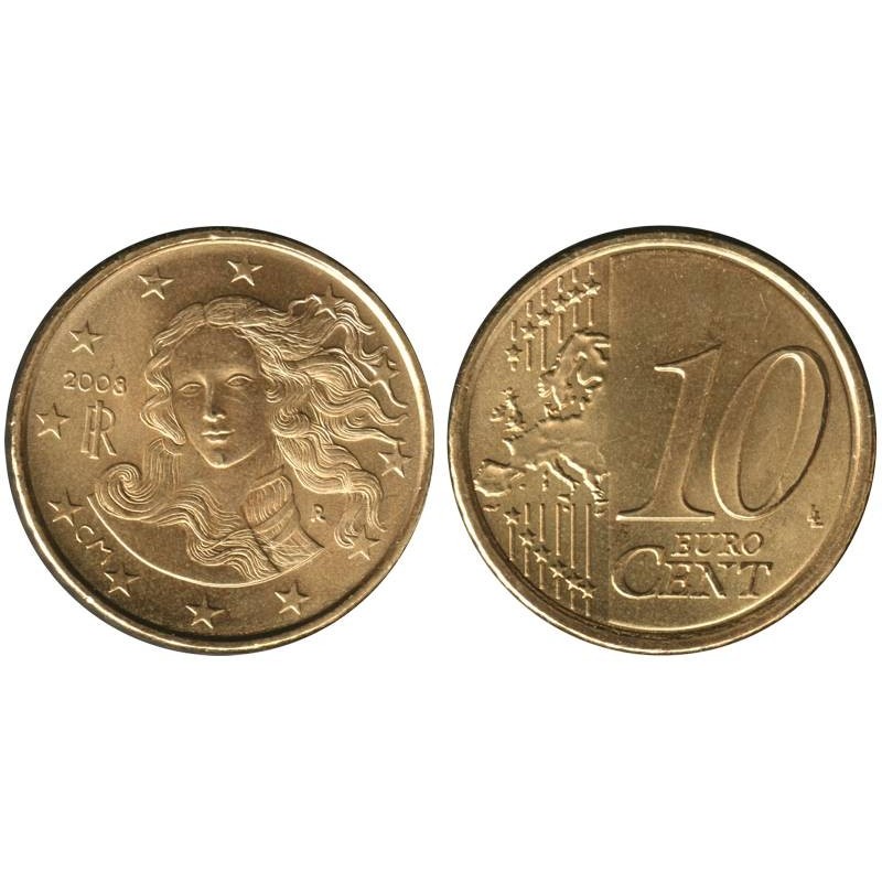 ITALIE - 10 cents - 2008