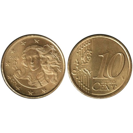 ITALIE - 10 cents - 2008