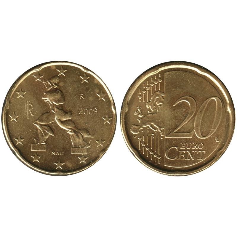 ITALIE - 20 cents - 2009