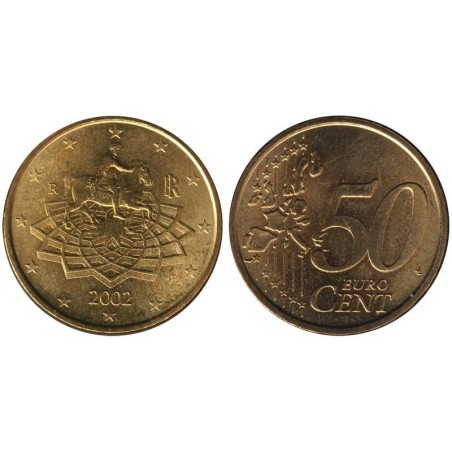 ITALIE - 50 cents - 2002