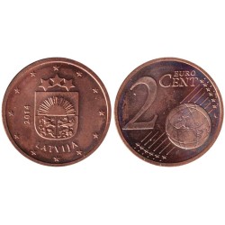 LETTONIE - 2 cents - 2014