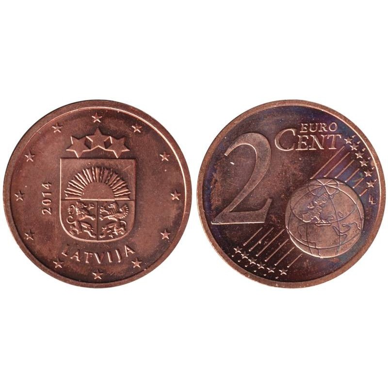 LETTONIE - 2 cents - 2014