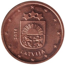 LETTONIE - 2 cents - 2014