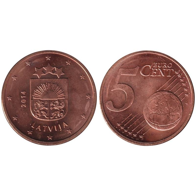 LETTONIE - 5 cents - 2014
