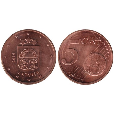 LETTONIE - 5 cents - 2014