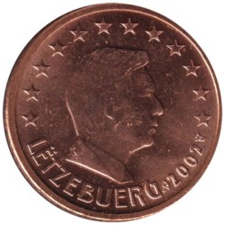 LUXEMBOURG - 2 cents - 2002