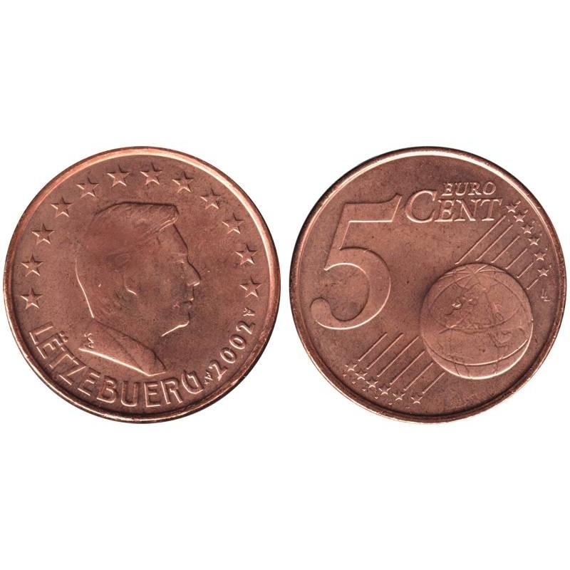 LUXEMBOURG - 5 cents - 2002