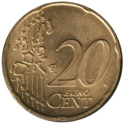 LUXEMBOURG - 20 cents - 2003 - fautée