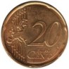 LUXEMBOURG - 20 cents - 2008 - plaquée or