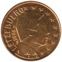 LUXEMBOURG - 50 cents - 2008 - plaquée or