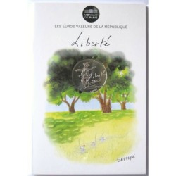 FRANCE - Blister - 10 euros - Sempé - Liberté Eté - 2014