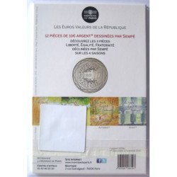 FRANCE - Blister - 10 euros - Sempé - Liberté Eté - 2014