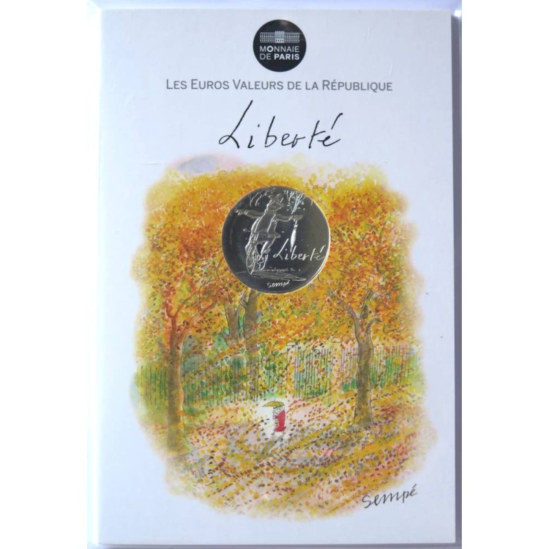 FRANCE - Blister - 10 euros - Sempé - Liberté Automne - 2014