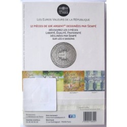 FRANCE - Blister - 10 euros - Sempé - Liberté Automne - 2014
