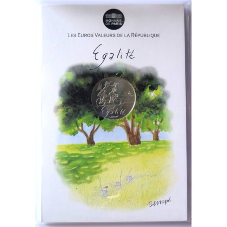 FRANCE - Blister - 10 euros - Sempé - Egalité Printemps - 2014