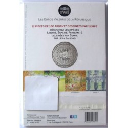 FRANCE - Blister - 10 euros - Sempé - Egalité Printemps - 2014