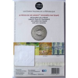 FRANCE - Blister - 10 euros - Sempé - Egalité Eté - 2014