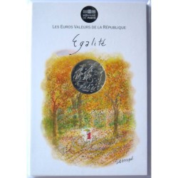FRANCE - Blister - 10 euros - Sempé - Egalité Automne - 2014