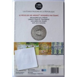 FRANCE - Blister - 10 euros - Sempé - Fraternité Automne - 2014