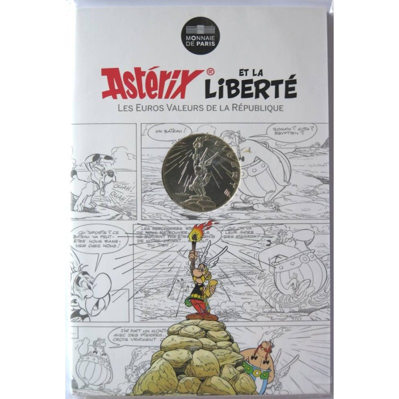 FRANCE - Blister - 10 euros - Astérix I - Liberté - Flambeau - La grande traversée - 2015