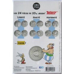 FRANCE - Blister - 10 euros - Astérix I - Liberté - Flambeau - La grande traversée - 2015
