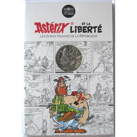 FRANCE - Blister - 10 euros - Astérix I - Liberté - Chaînes - Astérix chez les Bretons - 2015