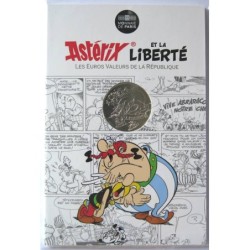 FRANCE - Blister - 10 euros - Astérix I - Liberté - Rires - Le cadeau de César - 2015